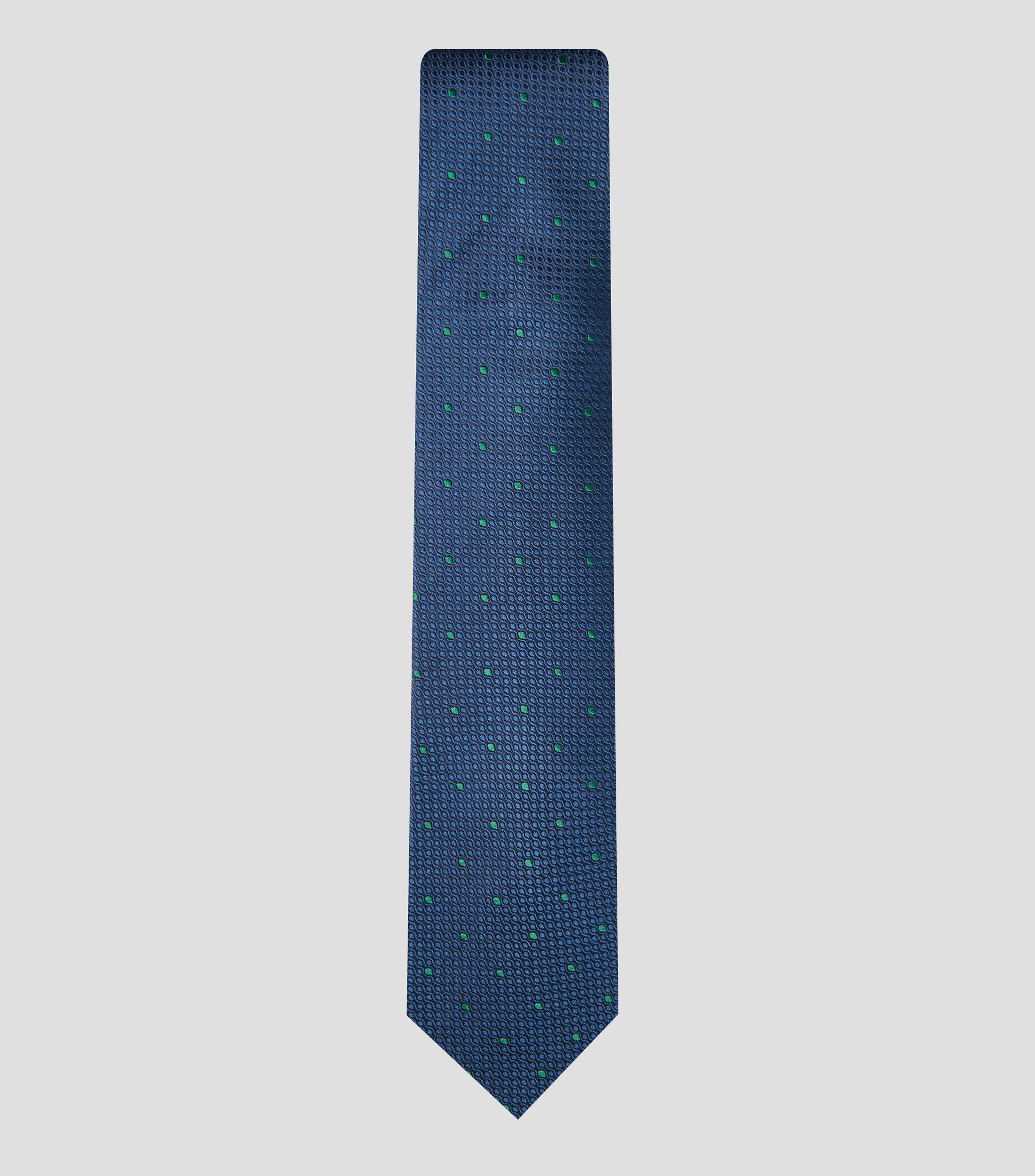 Corbata ancha en seda con jacquard